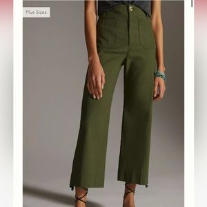 Anthropologie The Colette Cropped Wide-Leg Pants